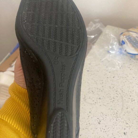 Hush Puppies Black Wedges - Picture 5 of 7